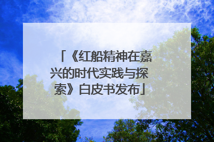 《红船精神在嘉兴的时代实践与探索》白皮书发布