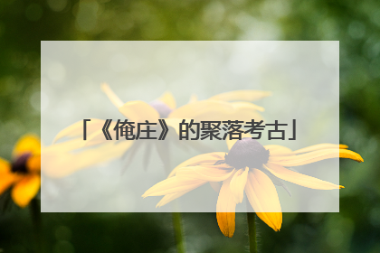 《俺庄》的聚落考古