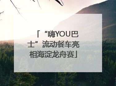 “嗨YOU巴士”流动餐车亮相海淀龙舟赛