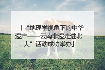 “地理学视角下的中华遗产——云南非遗走进北大”活动成功举办