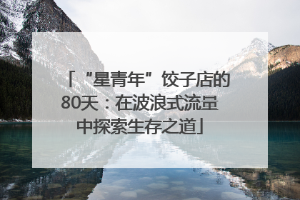 “星青年”饺子店的80天：在波浪式流量中探索生存之道