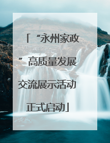 “永州家政”高质量发展交流展示活动正式启动