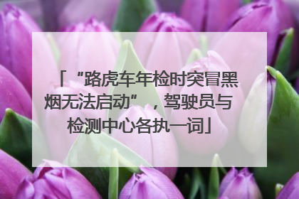 “路虎车年检时突冒黑烟无法启动”，驾驶员与检测中心各执一词