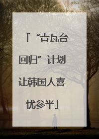 “青瓦台回归”计划让韩国人喜忧参半