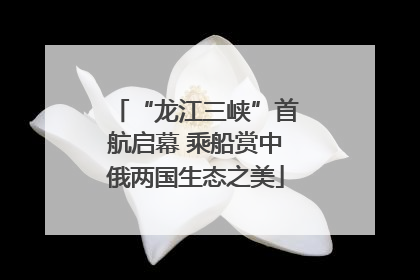 “龙江三峡”首航启幕 乘船赏中俄两国生态之美