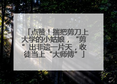 点赞！揣把剪刀上大学的小姑娘，“剪”出非遗一片天，收徒当上“大师傅”