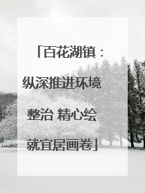 百花湖镇：纵深推进环境整治 精心绘就宜居画卷