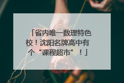 省内唯一数理特色校！沈阳名牌高中有个“课程超市”！