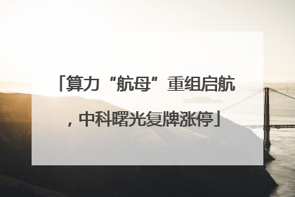 算力“航母”重组启航，中科曙光复牌涨停