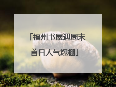 福州书展遇周末 首日人气爆棚