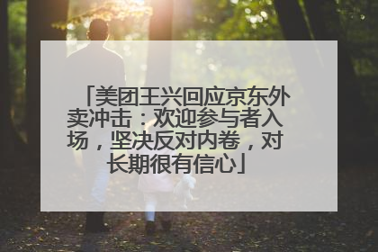 美团王兴回应京东外卖冲击：欢迎参与者入场，坚决反对内卷，对长期很有信心