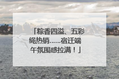粽香四溢、五彩绳热销……宿迁端午氛围感拉满！