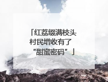 红荔缀满枝头 村民增收有了“甜蜜密码”