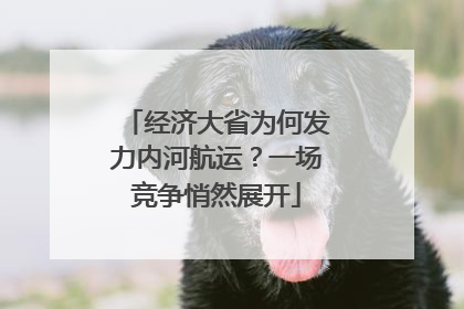 经济大省为何发力内河航运？一场竞争悄然展开