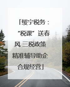 绥宁税务：“税课”送春风 三税政策精准辅导助企合规经营