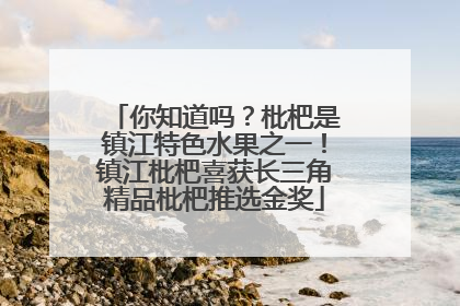 你知道吗？枇杷是镇江特色水果之一！镇江枇杷喜获长三角精品枇杷推选金奖