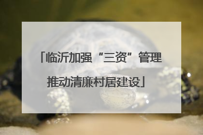 临沂加强“三资”管理 推动清廉村居建设