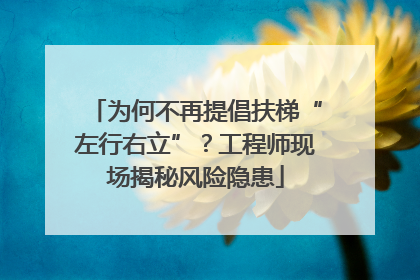 为何不再提倡扶梯“左行右立”？工程师现场揭秘风险隐患