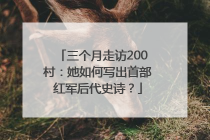 三个月走访200村：她如何写出首部红军后代史诗？