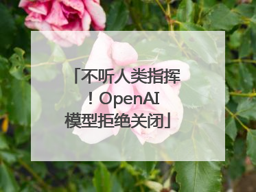 不听人类指挥！OpenAI模型拒绝关闭