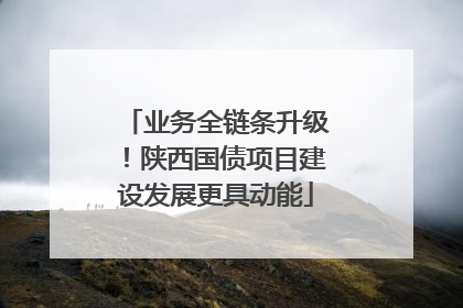 业务全链条升级！陕西国债项目建设发展更具动能