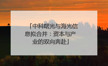 中科曙光与海光信息拟合并：资本与产业的双向奔赴