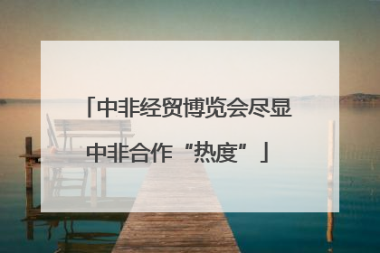 中非经贸博览会尽显中非合作“热度”