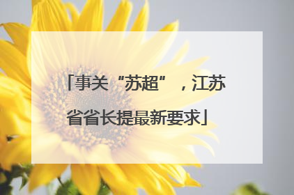 事关“苏超”，江苏省省长提最新要求