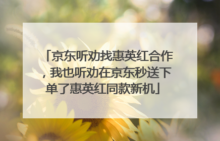京东听劝找惠英红合作，我也听劝在京东秒送下单了惠英红同款新机