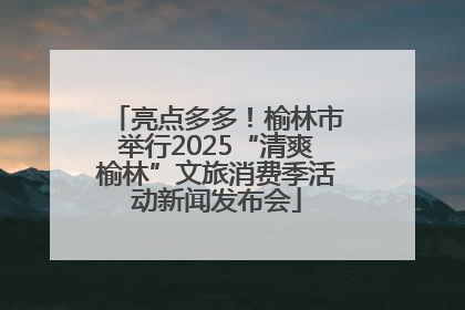 亮点多多！榆林市举行2025“清爽榆林”文旅消费季活动新闻发布会