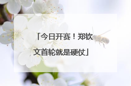 今日开赛！郑钦文首轮就是硬仗