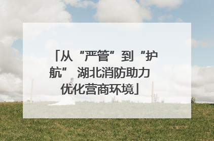 从“严管”到“护航” 湖北消防助力优化营商环境