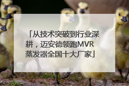 从技术突破到行业深耕，迈安德领跑MVR蒸发器全国十大厂家