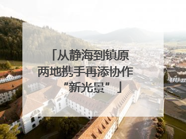 从静海到镇原 两地携手再添协作“新光景”