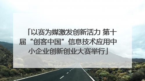 以赛为媒激发创新活力 第十届“创客中国”信息技术应用中小企业创新创业大赛举行