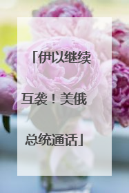 伊以继续互袭！美俄总统通话