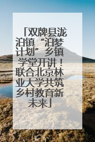 双牌县泷泊镇“泊梦计划”乡镇学堂开讲！联合北京林业大学共筑乡村教育新未来