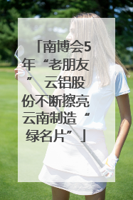 南博会5年“老朋友” 云铝股份不断擦亮云南制造“绿名片”