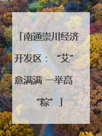 南通崇川经济开发区：“艾”意满满 一举高“粽”