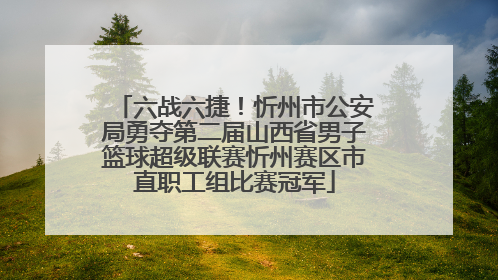 六战六捷！忻州市公安局勇夺第二届山西省男子篮球超级联赛忻州赛区市直职工组比赛冠军