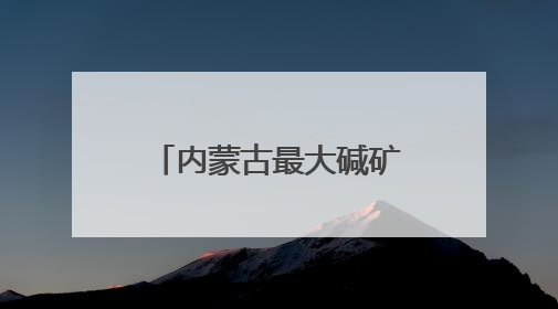 内蒙古最大碱矿找“买家” 储量20.77亿吨