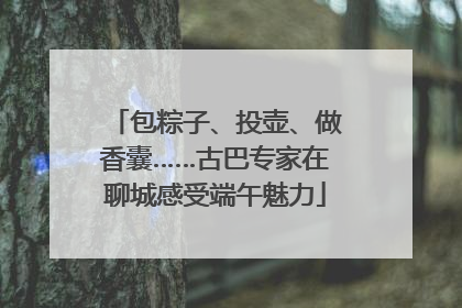 包粽子、投壶、做香囊……古巴专家在聊城感受端午魅力