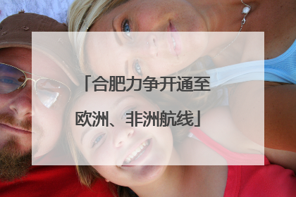 合肥力争开通至欧洲、非洲航线