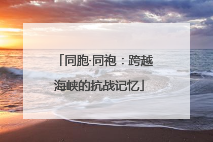 同胞·同袍：跨越海峡的抗战记忆