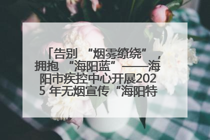 告别 “烟雾缭绕”，拥抱 “海阳蓝”——海阳市疾控中心开展2025 年无烟宣传“海阳特色”实践记录