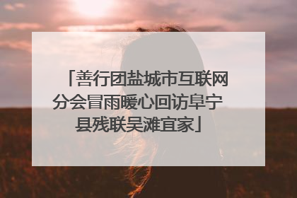 善行团盐城市互联网分会冒雨暖心回访阜宁县残联吴滩宜家