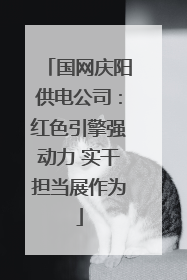 国网庆阳供电公司：红色引擎强动力 实干担当展作为