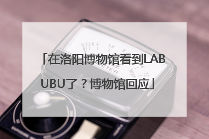 在洛阳博物馆看到LABUBU了？博物馆回应