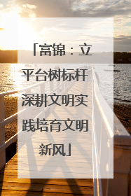 富锦：立平台树标杆深耕文明实践培育文明新风