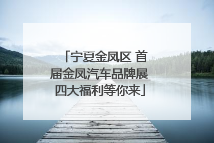 宁夏金凤区 首届金凤汽车品牌展四大福利等你来
